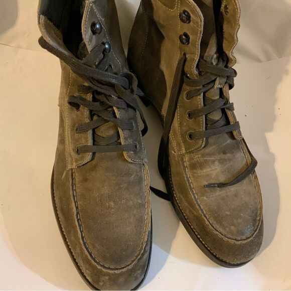 To Boot New York Gray Suede Split Toe Boots size 8.5 main image 2